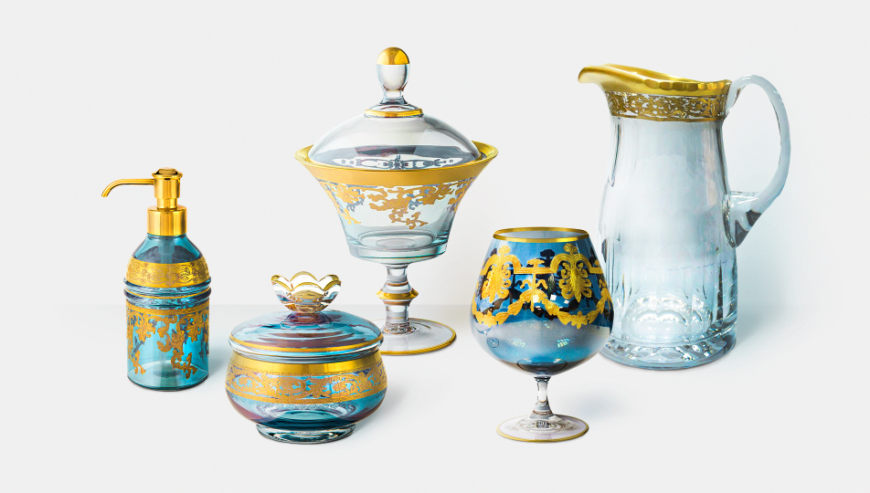 Griffe-ს მინისგან დამზადებული ნივთები