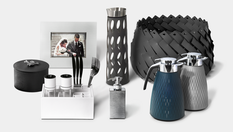 Pinetti-ს ექსკლუზიური სახლის ტყავის აქსესუარები